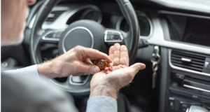 Conductor consumo medicamentos volante