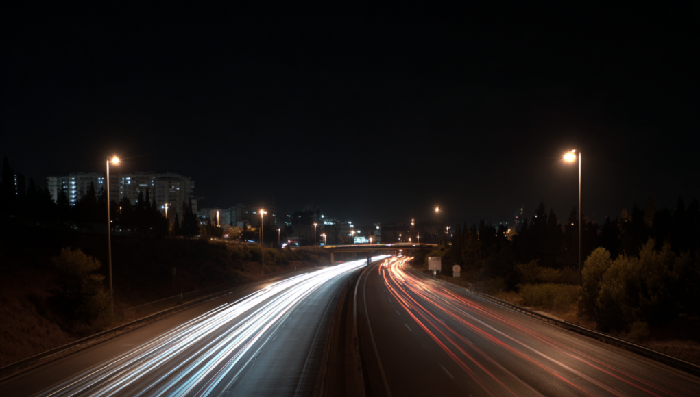 Efecto conducción nocturna alcohol drogas velocidad distorsión