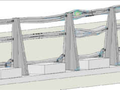 Las simulaciones ganan peso en seguridad vial: más rigor para evaluar barreras y sistemas de contención Grafica Simulación deformación Resultado-de-la-simulacion-en-pretil-con-elementos-en-sus-trasdos