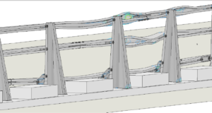 Grafica Simulación deformación Resultado-de-la-simulacion-en-pretil-con-elementos-en-sus-trasdos