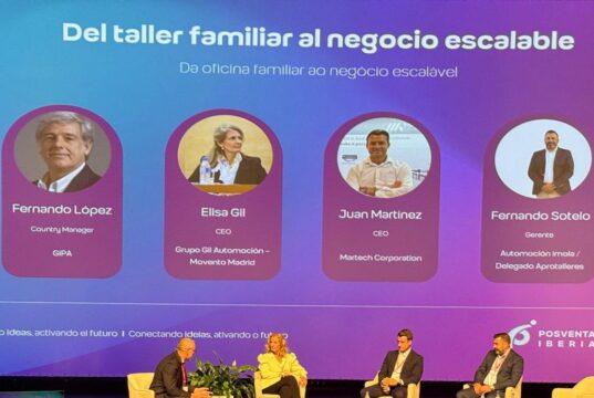 Elisa Gil, presidenta de AMDA, durante su participación en Posventa Iberia 2026 sobre el futuro de la posventa de automoción.